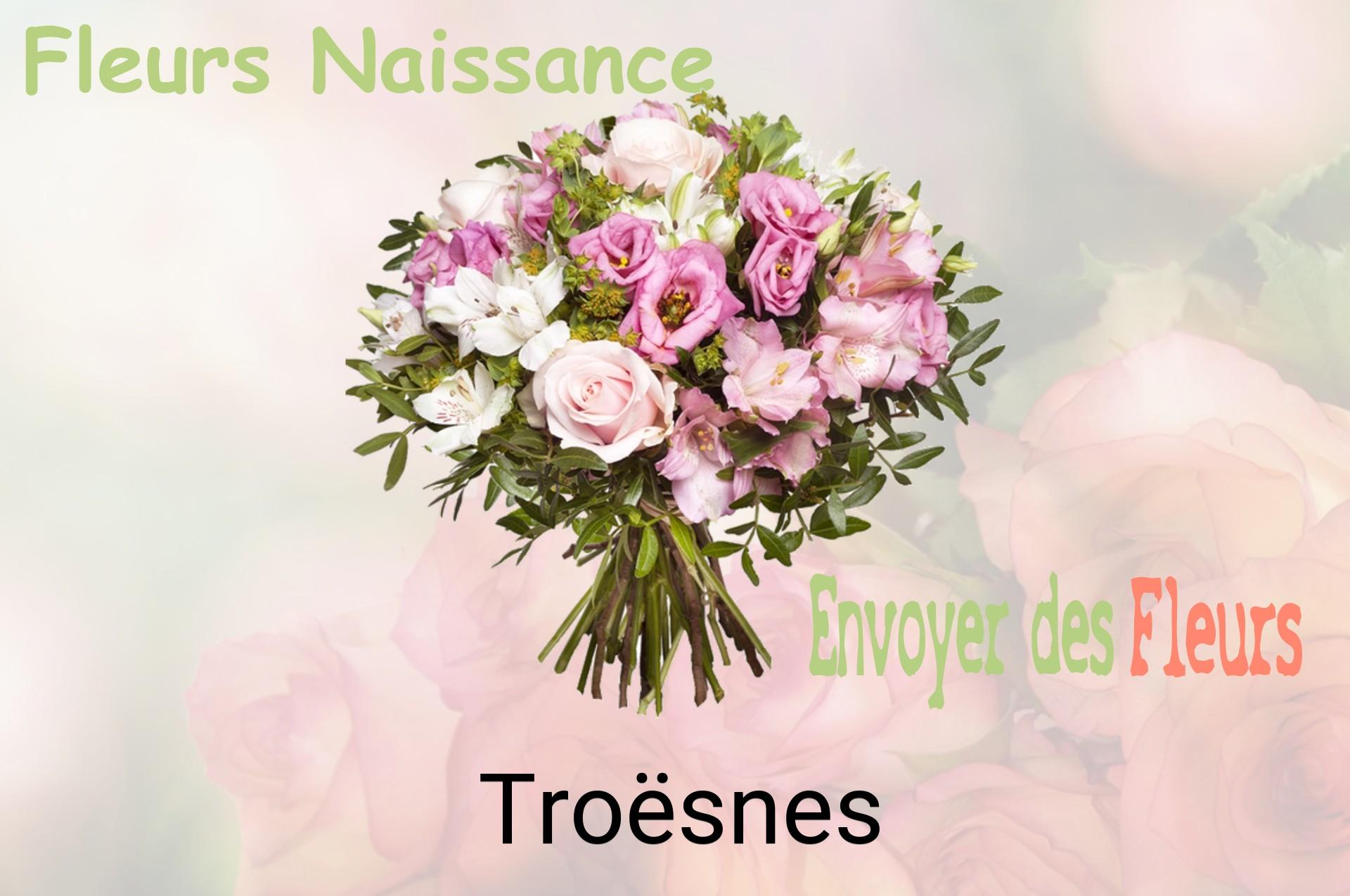 Bouquet de fleurs de naissance livré à Troësnes